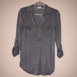 Splendid silver metallic top, Sz Small